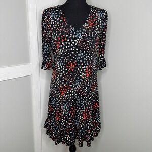 CeCe Black 3/4 Sleeve Stretch Sheath‎ Dress Sz S NWT Elegant Work Office